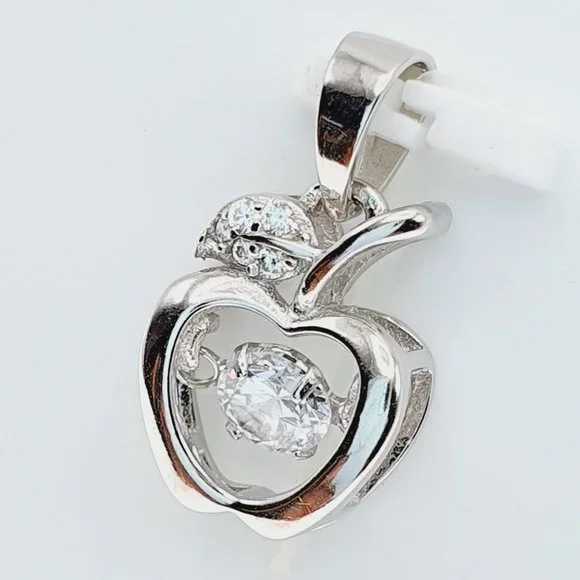 "#925 Sterling Silver Cubic Zircon Pendant for Women/Girls, US925P1123 - Picture 7 of 11